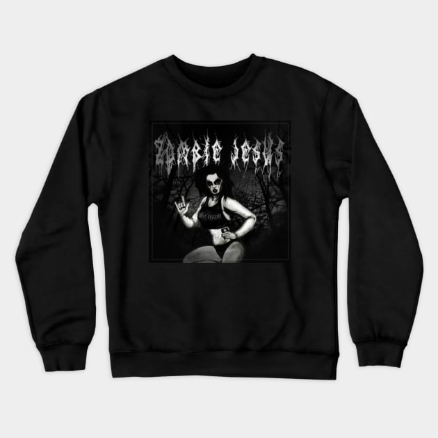 Zombie Jesus and the Jerk Disciples CD cover Crewneck Sweatshirt by silentrob668